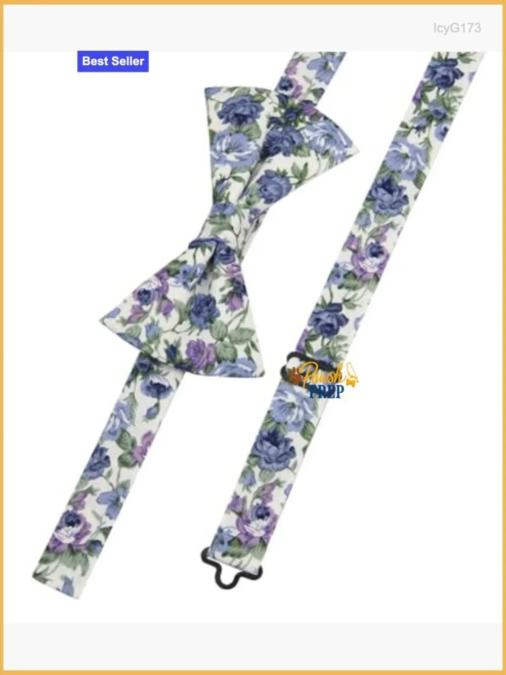 Cotton Floral Bowtie for Men, Adjustable Strap, Wedding Groomsmen